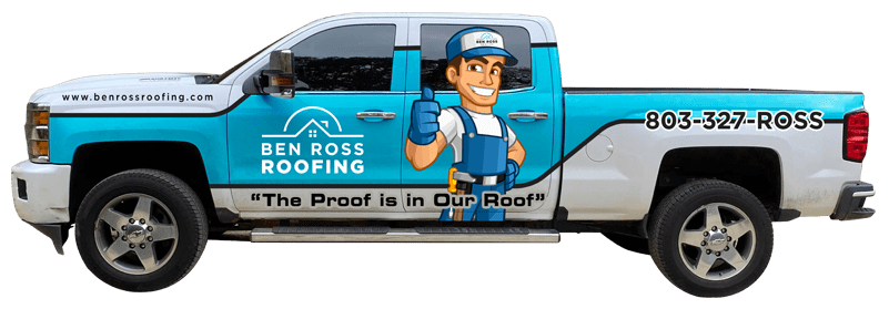 Ben Ross Roofing | Rock Hill, South Carolina | company truck for Ben Ross Roofing
